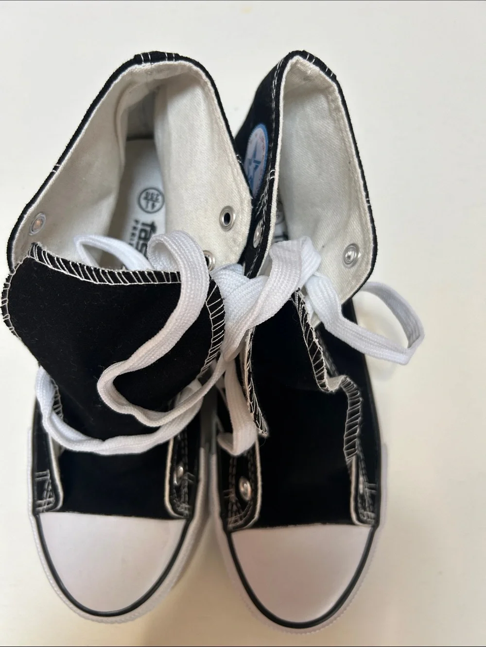 Converse Black High-Top Kids Sneakers with BTS Logo